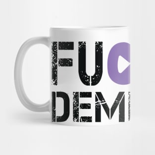 Fuck Dementia Awareness Gift Purple Ribbon Support Warrior Mug